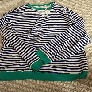 We the Free Oversized Striped Sweater XL New with Tags